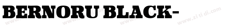 Bernoru Black字体转换